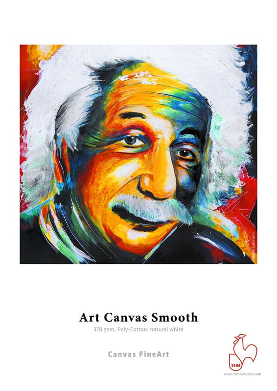 Amostra oficial Hahnemühle Art Canvas Smooth