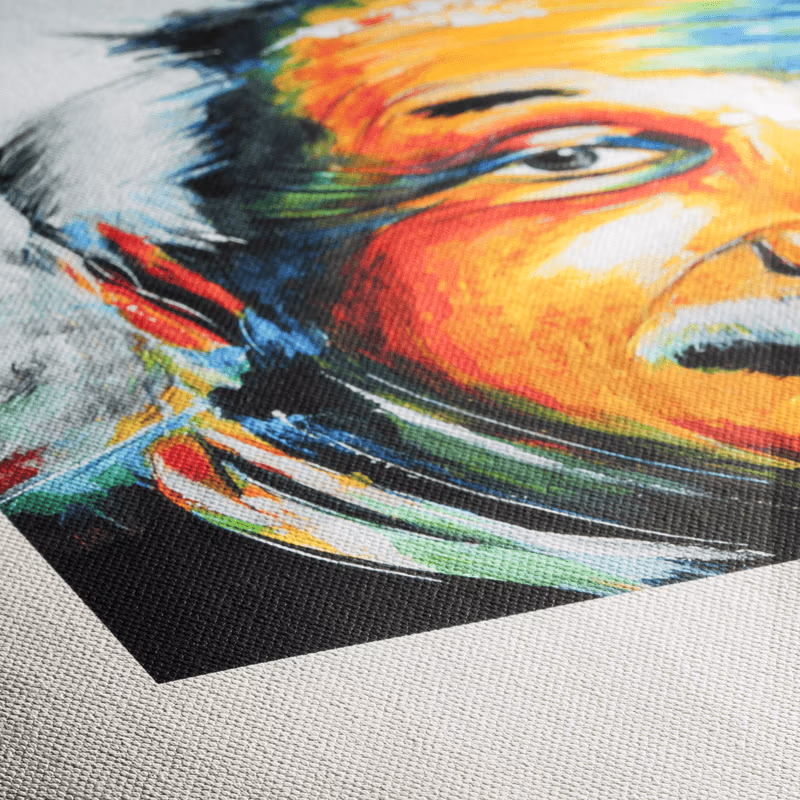 Exemplo da superfície do canvas Hahnemuhle Art Canvas Smooth
