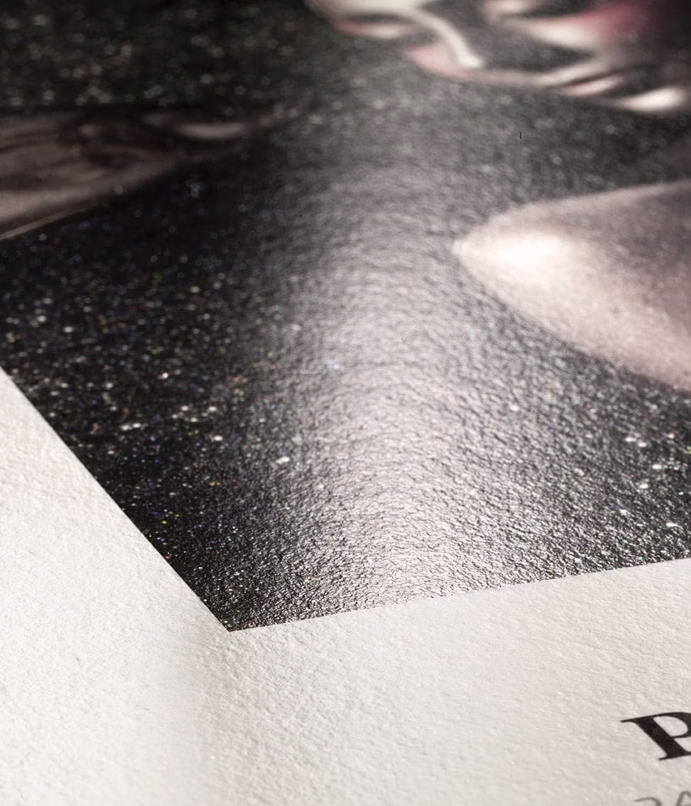 Exemplo de superficie do papel Photo Rag metallic