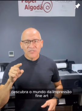 Exemplo visual de impressão fine art em papel algodão